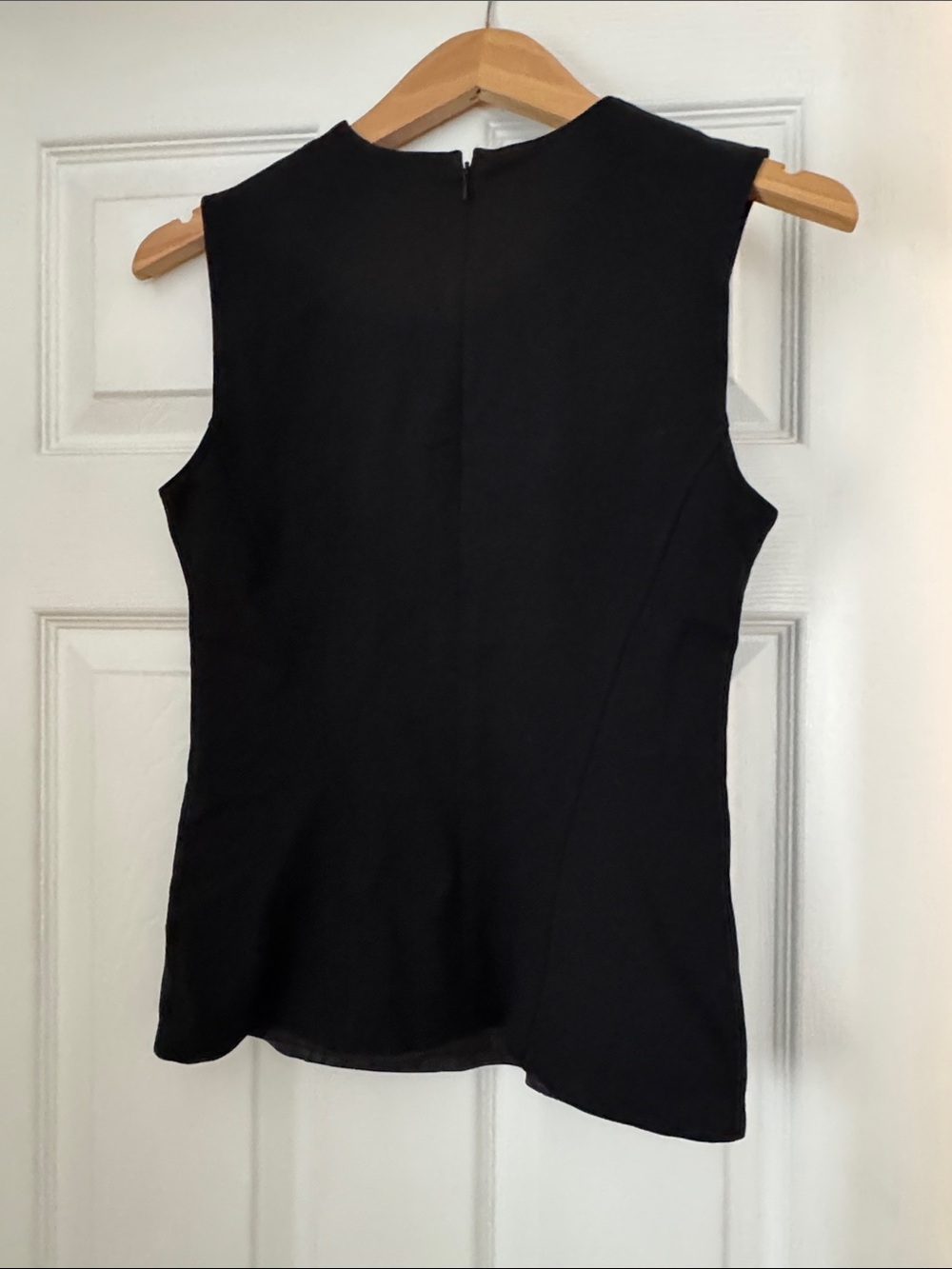 Theory Black Leather Sleeveless Shell Top - Picture 3 of 6